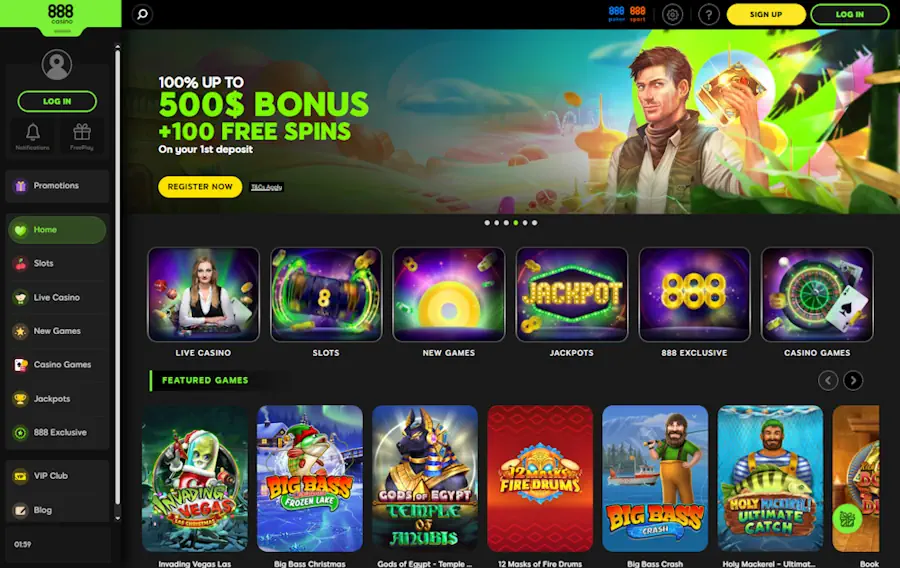 888casino Casino Screenshot