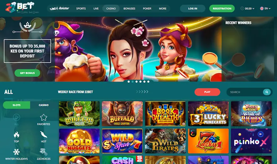 22Bet Casino Screenshot